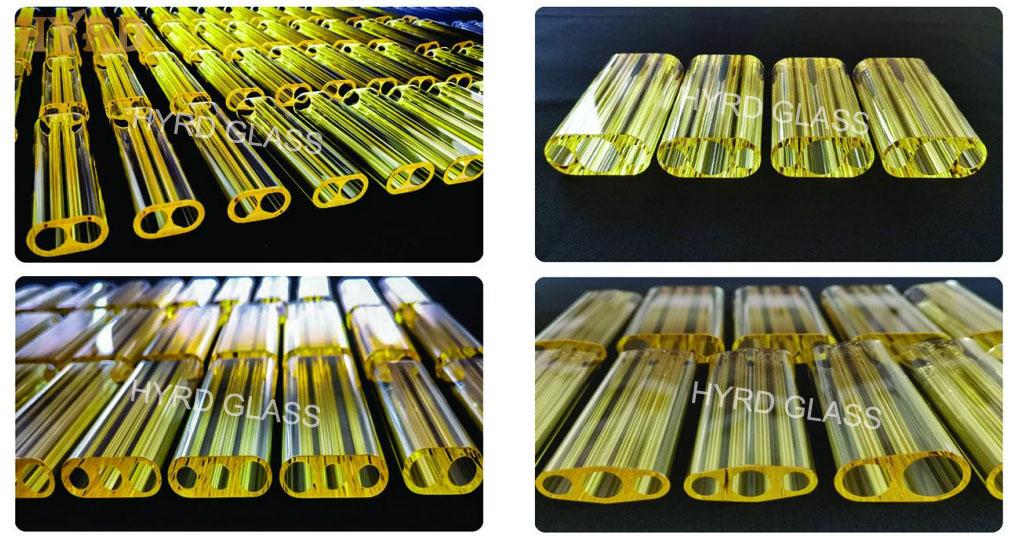 Samarium Doped Glass Flow Tubes