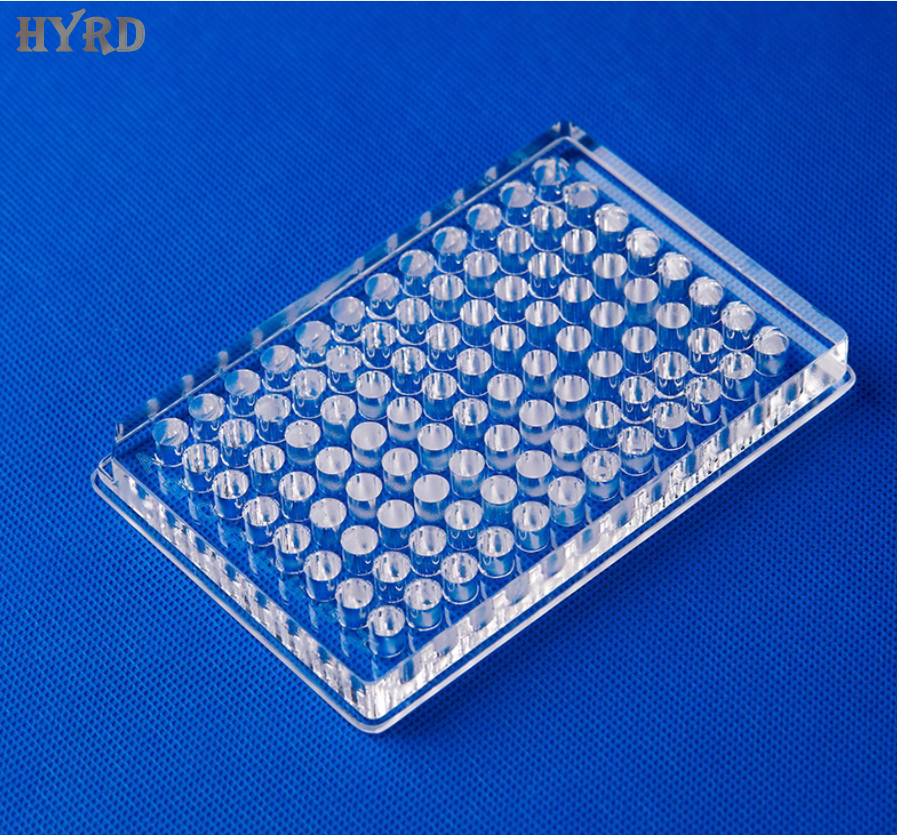 Quartz Glass UV 96 Well Elisa Plate High Transmission