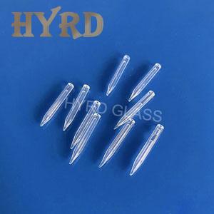 One End Tapered Open Quartz Glass Tubes